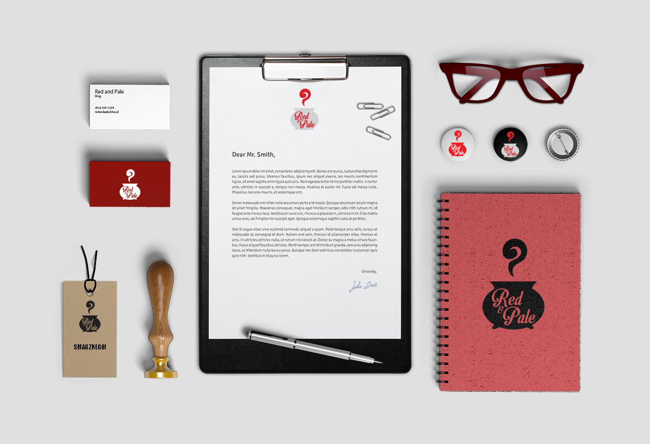 Logo dla bloga Red and Pale