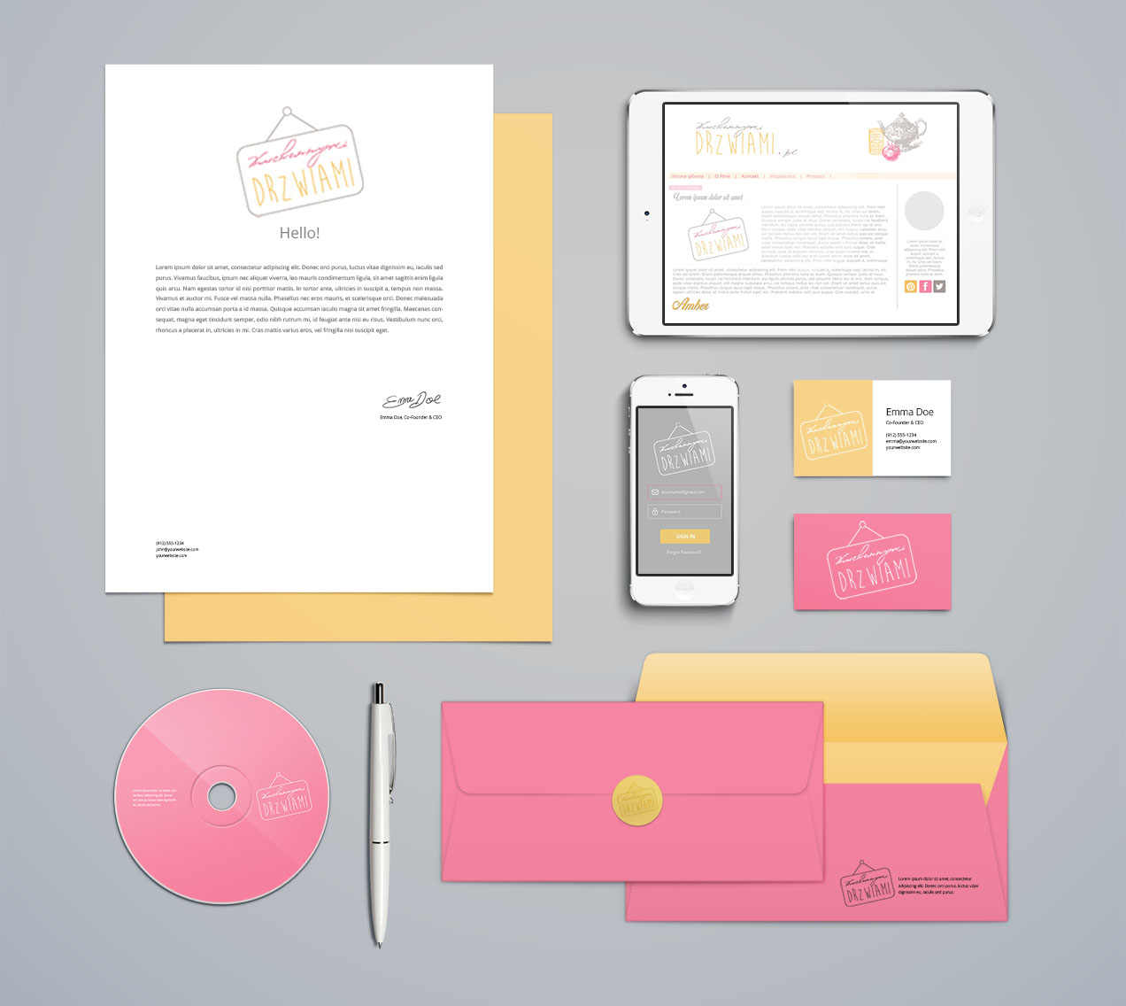 Logo dla bloga Kuchennymi Drzwiami