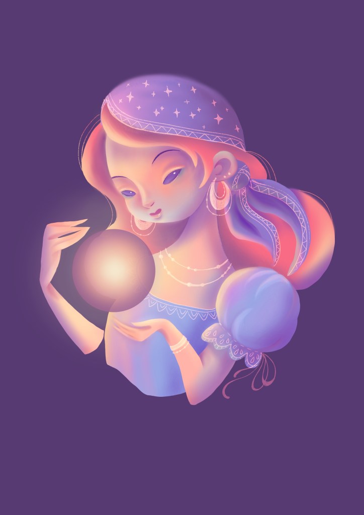 Ilustracja cyfrowa Fortuneteller