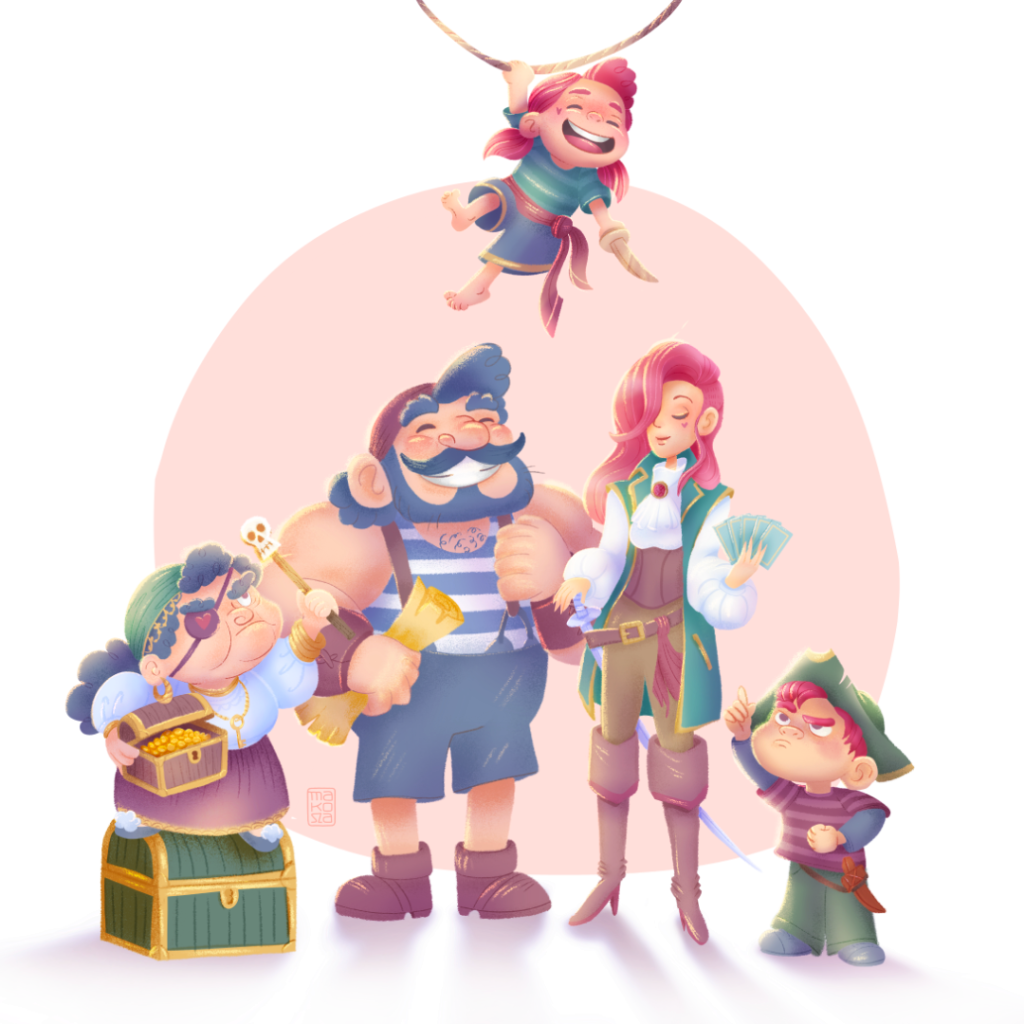 Tworzenie postaci i storytelling – Rodzina&nbsp;piratów